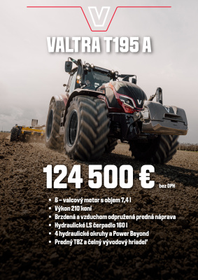 Obrázok k článku: Letná akcia na traktory VALTRA T195 ACTIVE